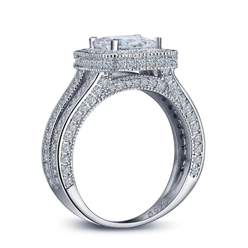 Admirable Marriage S925 Sterling Silver Cubic Zirconia Ring - Urcoco.com