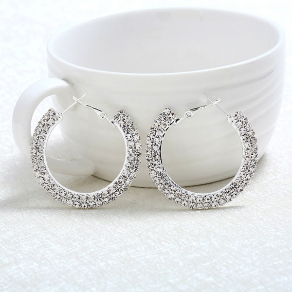 2018 New Round Diamond Retro Jewelry Gift Earrings