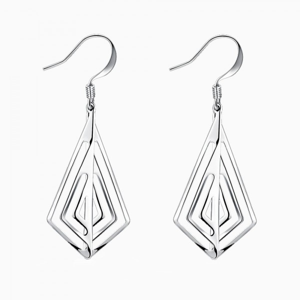 Special Fashion Silver Plated Alloy Earrings