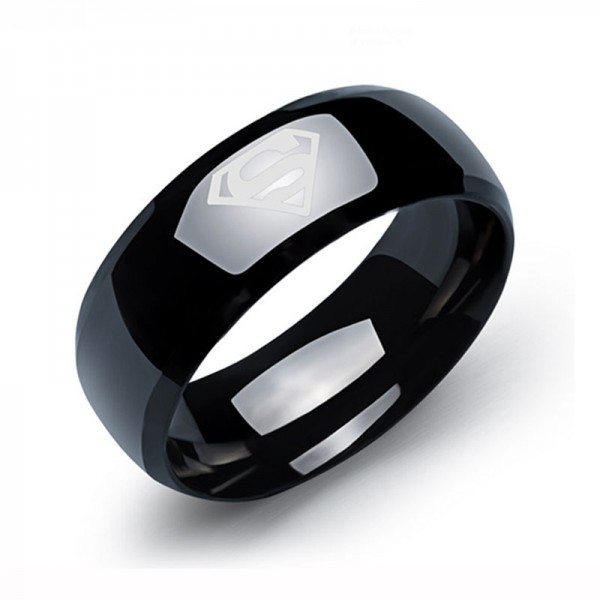 Titanium Black Ring For Men Same As Super Men's Style Simple and Cool Optional Colors