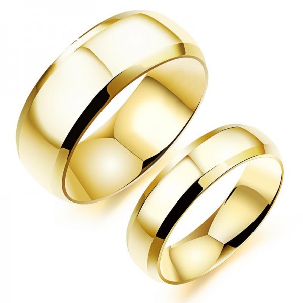 Titanium Ring Minimalist Personality Smooth Electroplating Rings