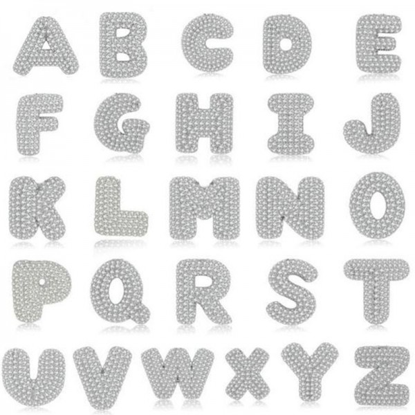 925 Sterling Silver Cubic Zirconia Alphabet A-Z 26 Letter Pendant Necklace for Women Girls Men Boys 18 Inch