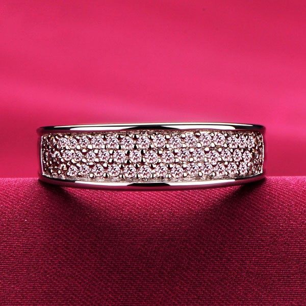 0.01 Carat Simple Design ESCVD Diamonds Lovers Ring Wedding Ring Women Ring