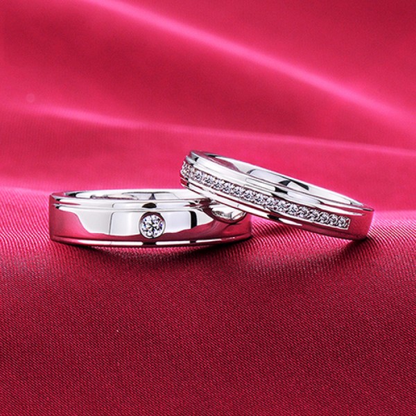 Forever Company ESCVD Diamonds Lovers Rings Wedding Rings Couple Rings