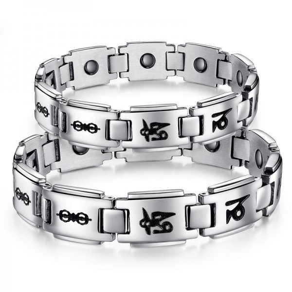 Classic Style Titanium Steel Lovers Bracelets