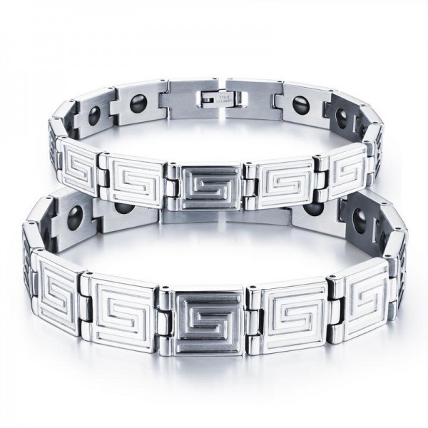 Classic Style Titanium Steel Fashion Lovers Bracelets