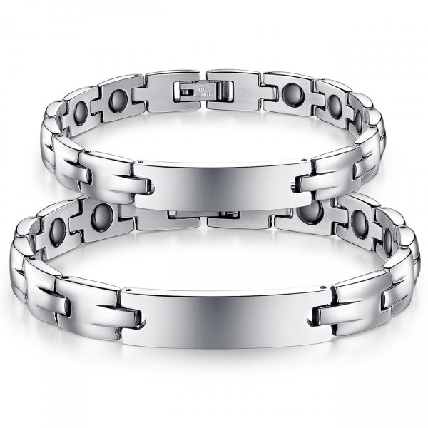 Korean Fashion Simple New Style Bracelets with Energy Magnetic Stone Popular Lovers Bracelets