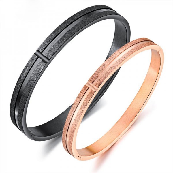 2018 New Fashion Oval Bracelet Titanium Steel Lovers Bracelets Valentine's Day Accessories