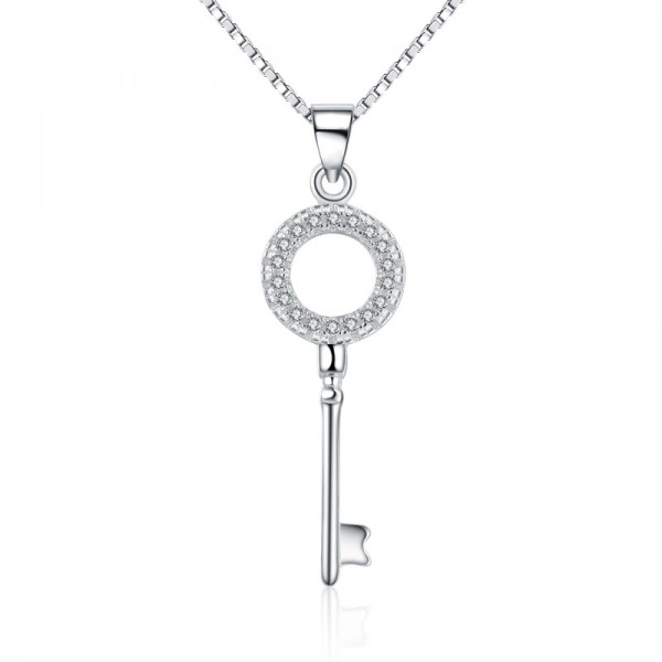925 Silver Designal 3A Zircon Ladies Necklace Pendant 