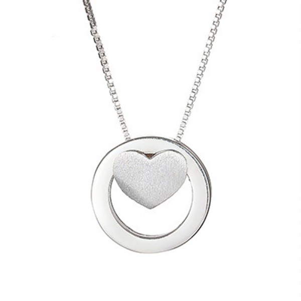 925 Silver Personality Design 3A Zircon Ladies Necklace Pendant 