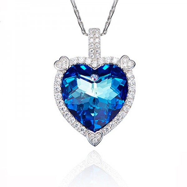 S925 Sterling Silver High-End Crystal Necklace