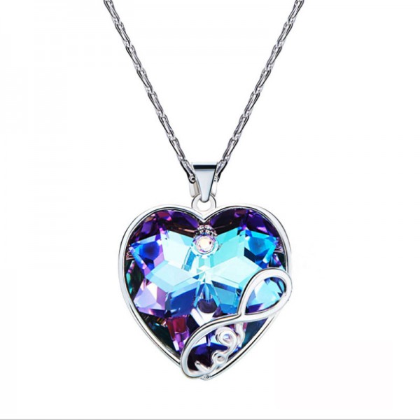 High-End Crystal S925 Sterling Silver Necklace